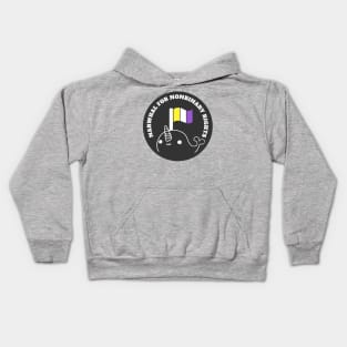 Narwhal For Nonbinary Rights Kids Hoodie